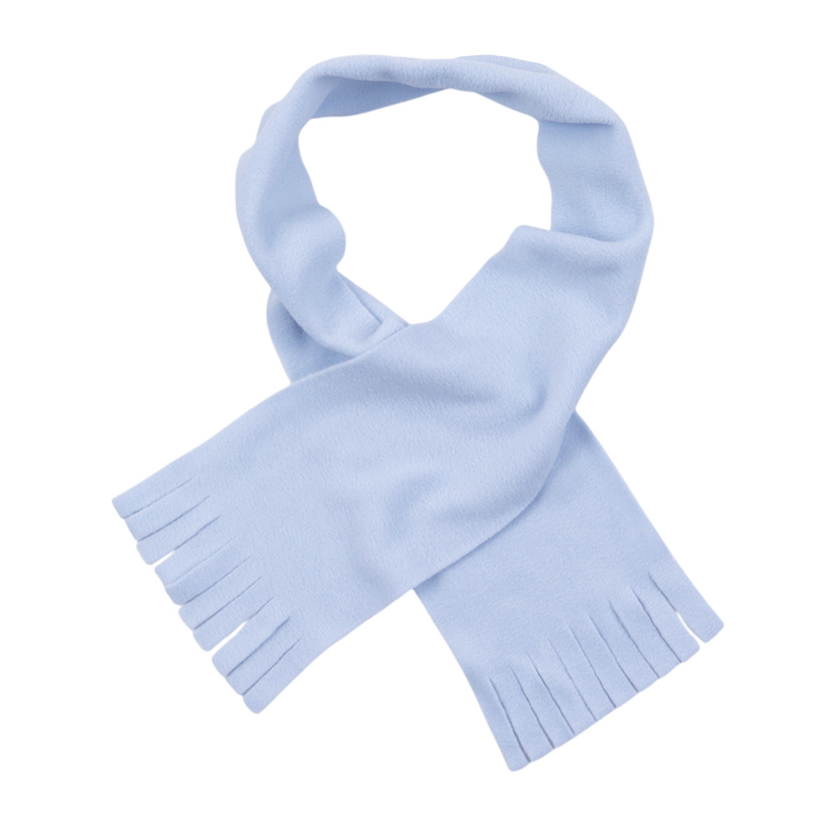 Детски шал от полар в синьо 120 х 15 см