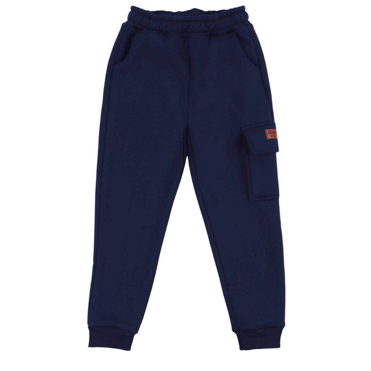 Детско долнище от триконечна вата с карго джоб