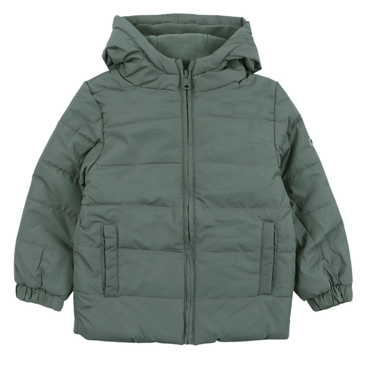 Детско ватирано яке в пастелно зелено