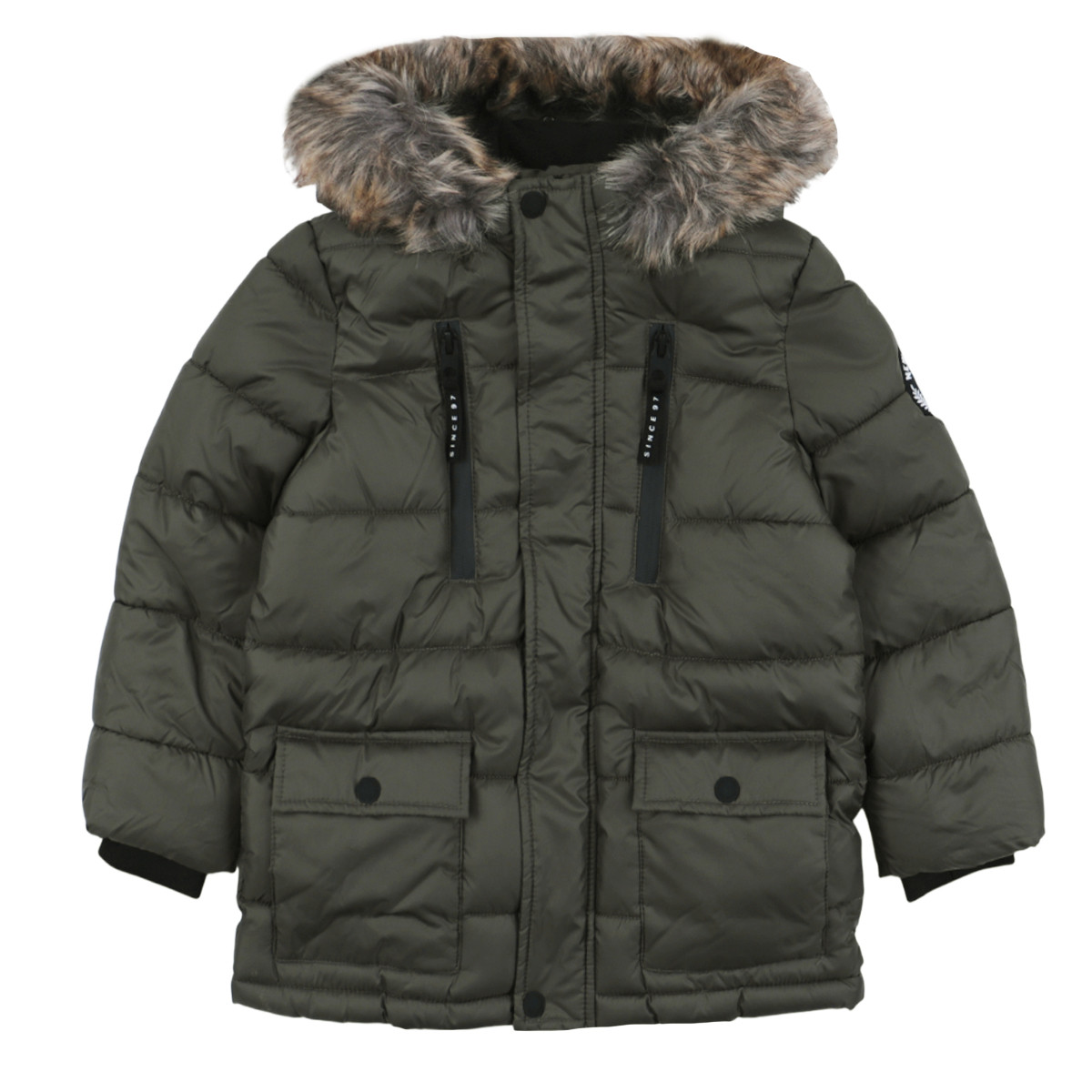 Детско зимно яке "New generation" в цвят каки