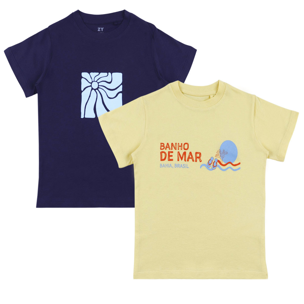 Двойка памучни тениски ''De mar''