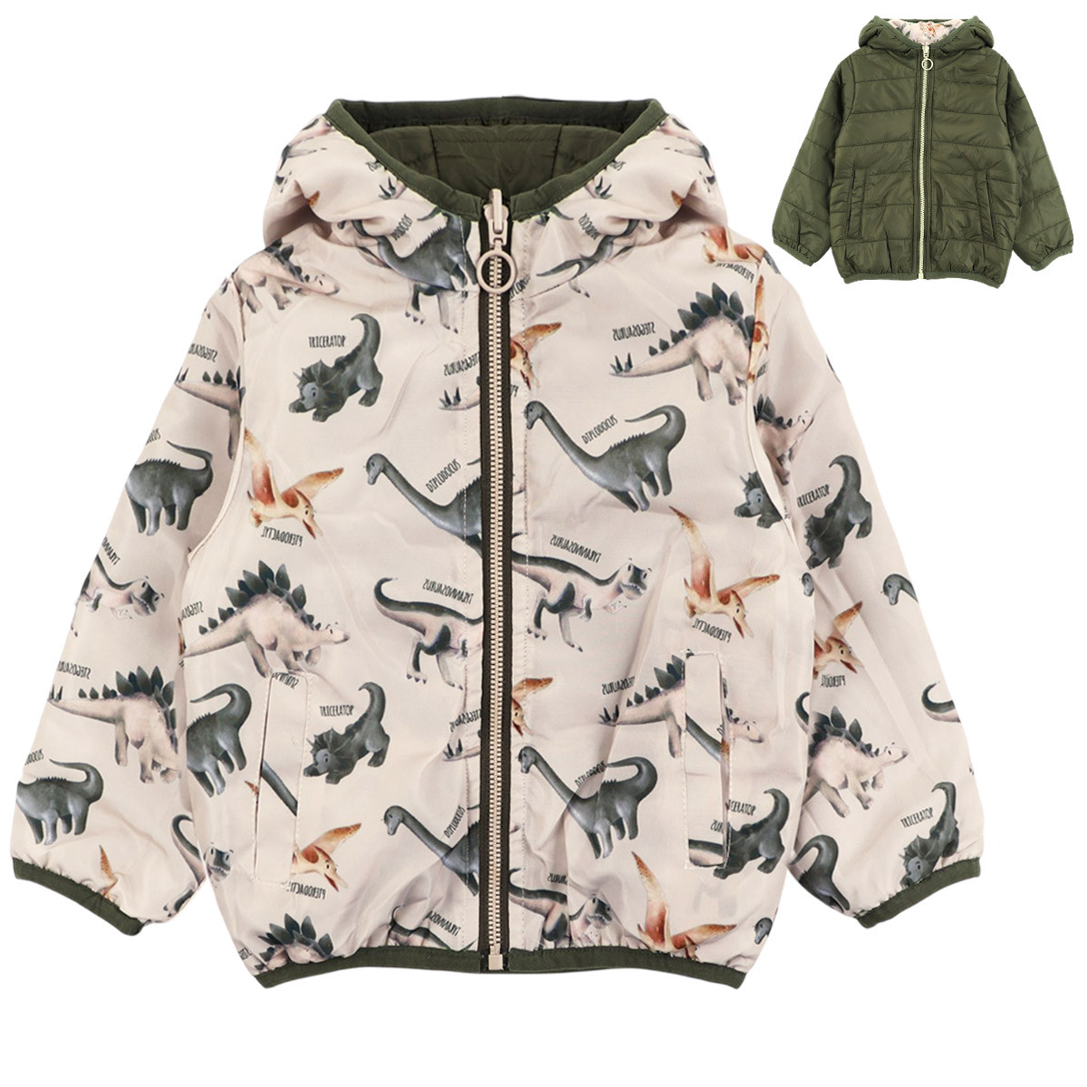 Двулицево преходно яке ''Raptor'' в бежово и  зелено