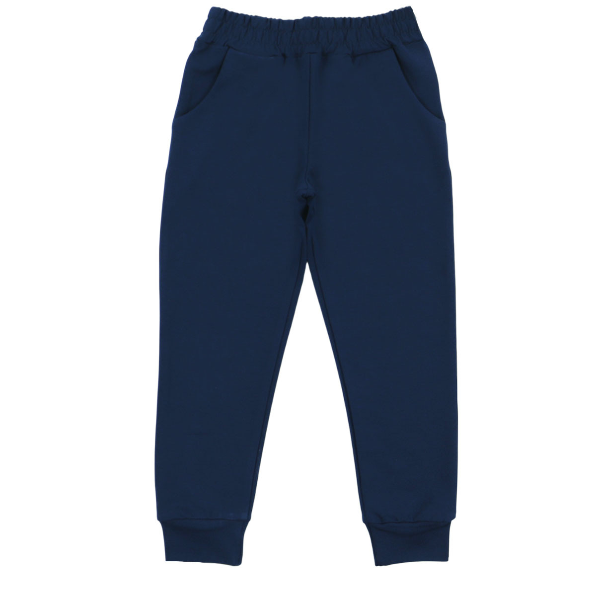 Едноцветно детско долнище в петролено синьо