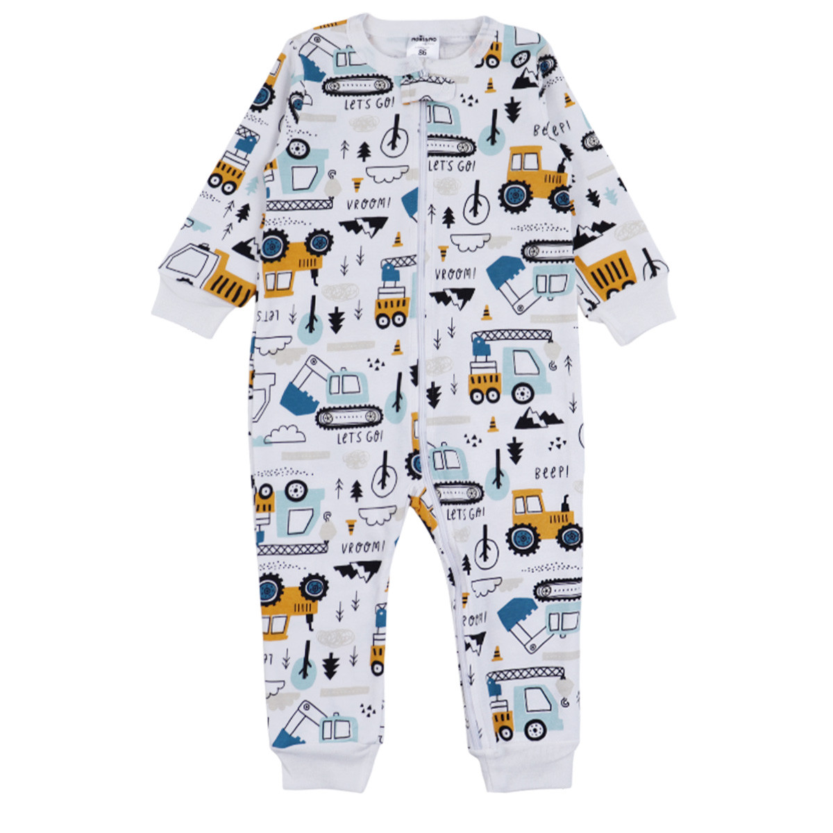 Бебешки ромпър с цип и открити крачета ''Beep''