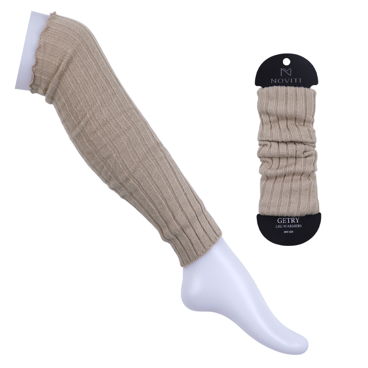 Детски гети от плетиво в бежово