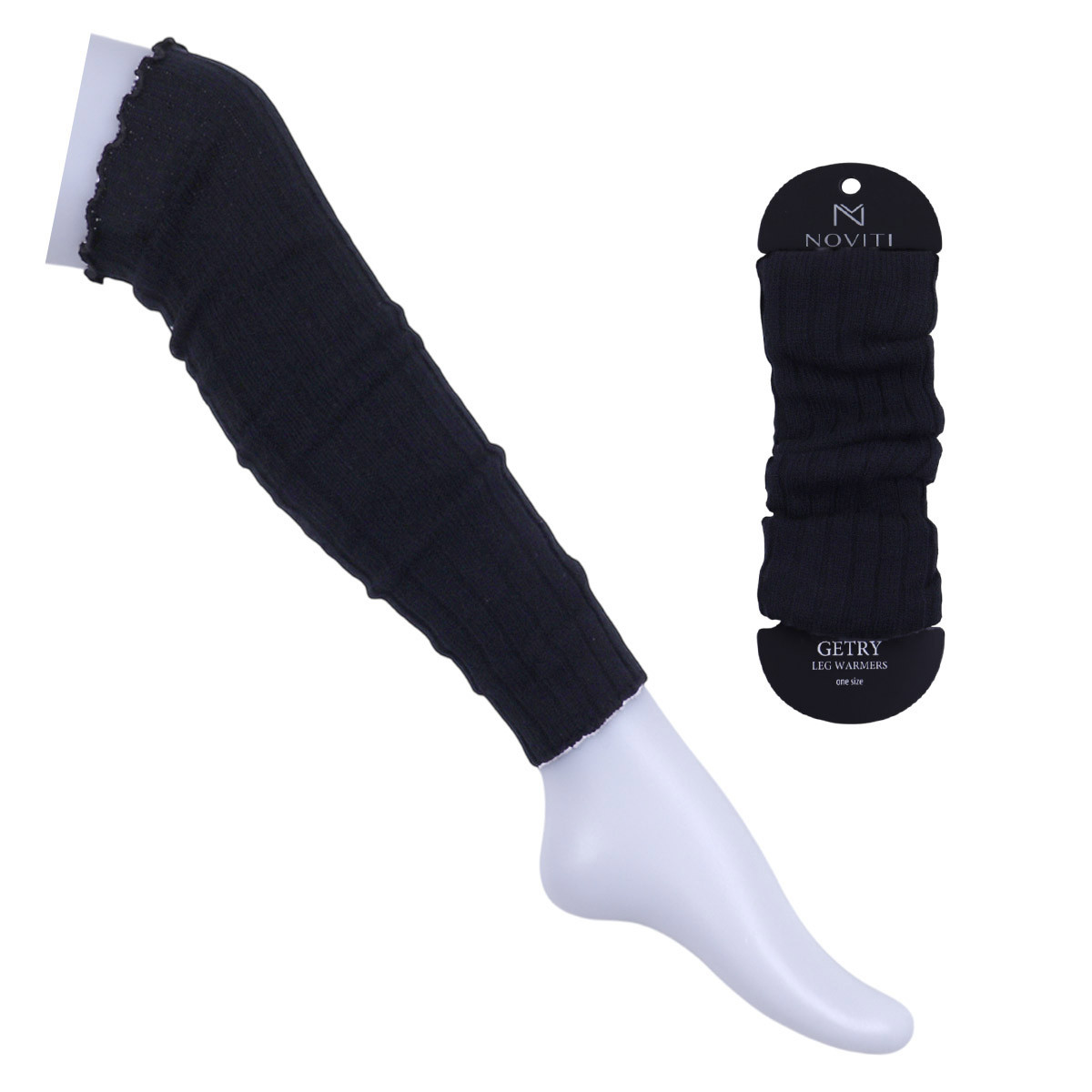 Детски гети от плетиво в черно