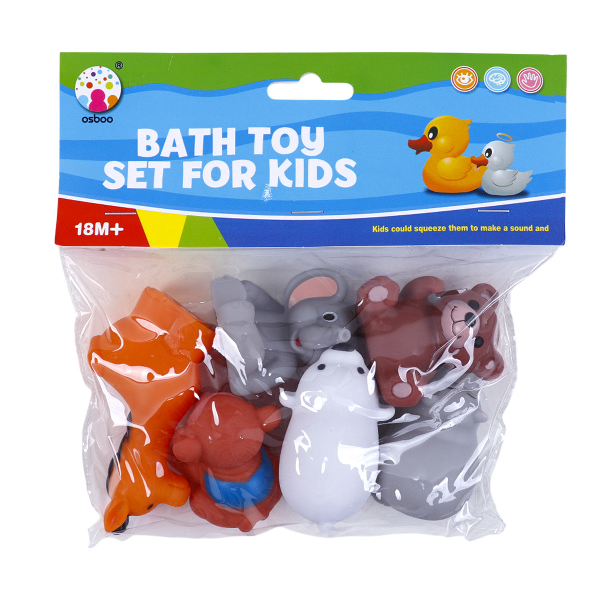 Гумени животни за баня 20 x 20 см