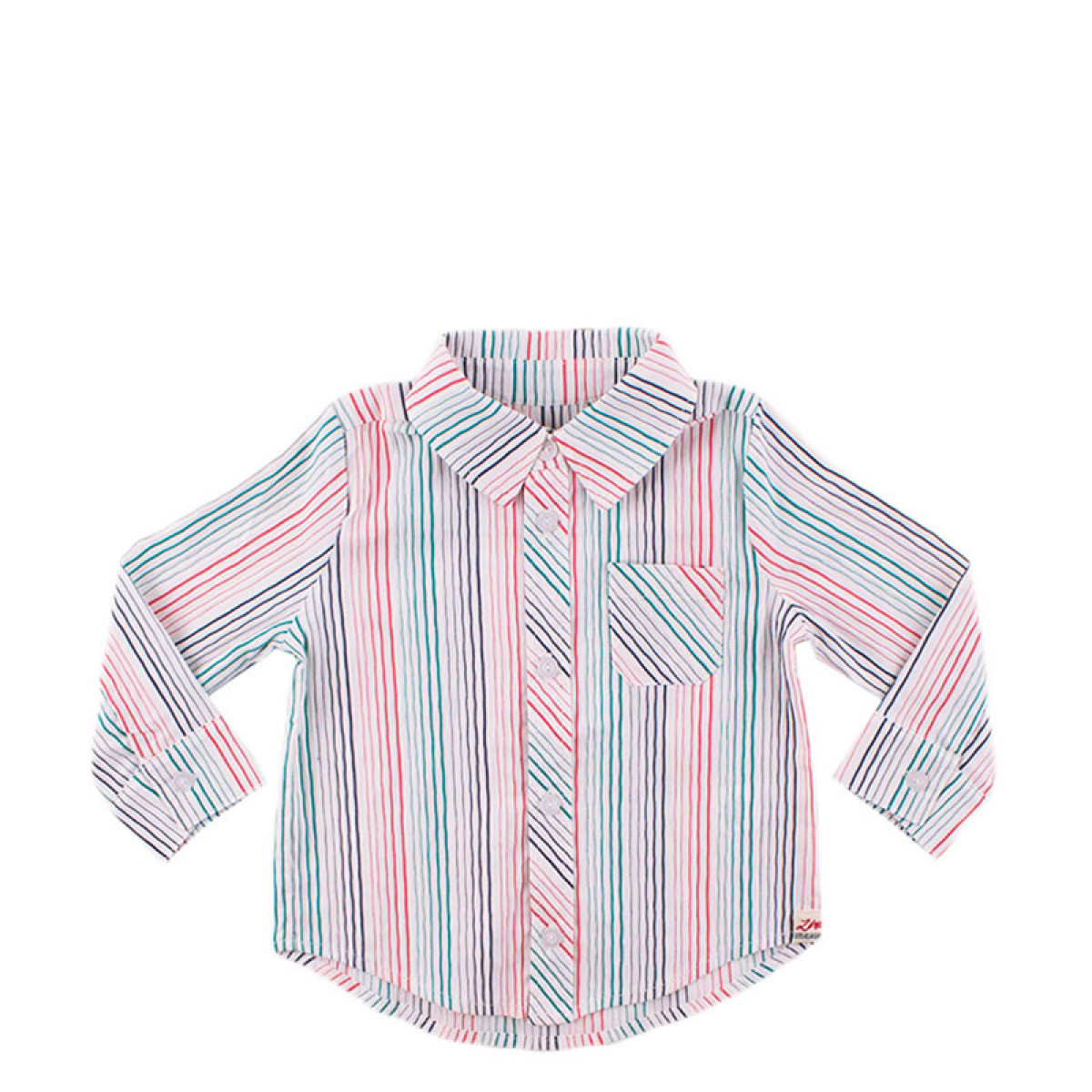 Бебешка риза на райета за момчета (6 - 24 мес.)