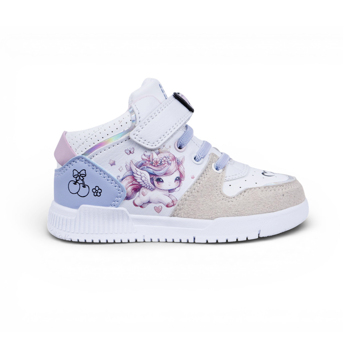 Олекотени детски кецове в бяло и бяло и бежово