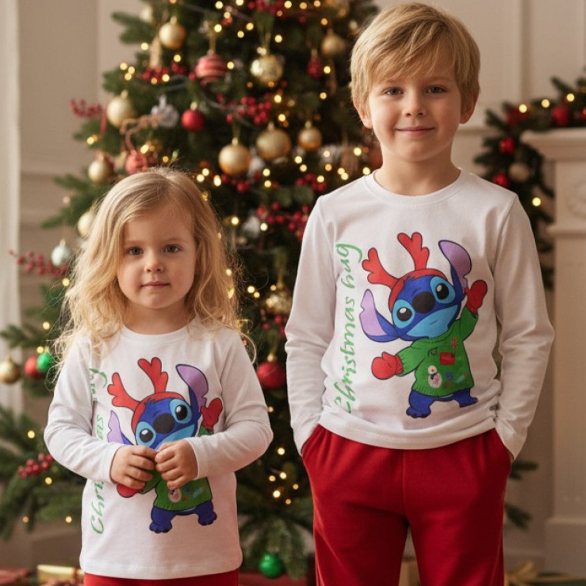 Коледна блуза "Christmas hug" в екрю