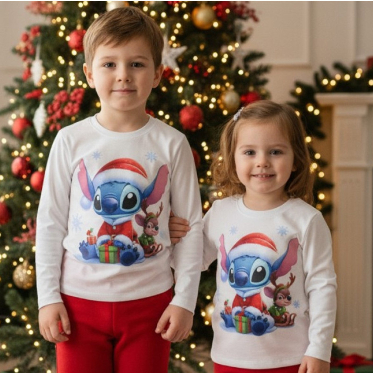 Коледна блуза "Gifts" в екрю