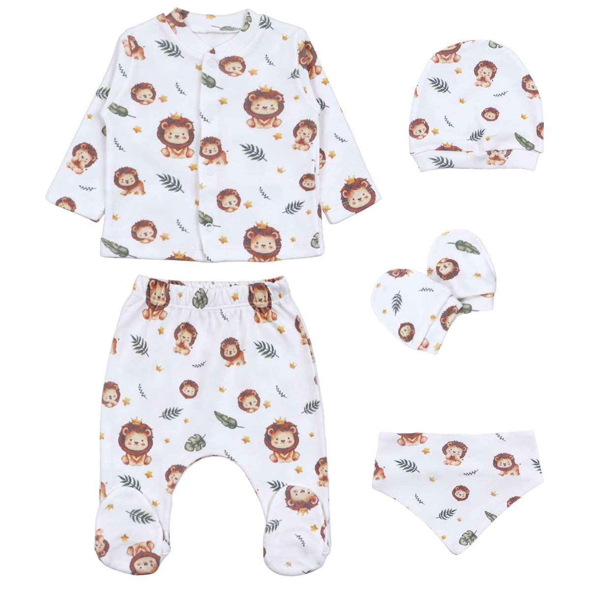 Бебешки комплект от 5 части ''Лъвче''