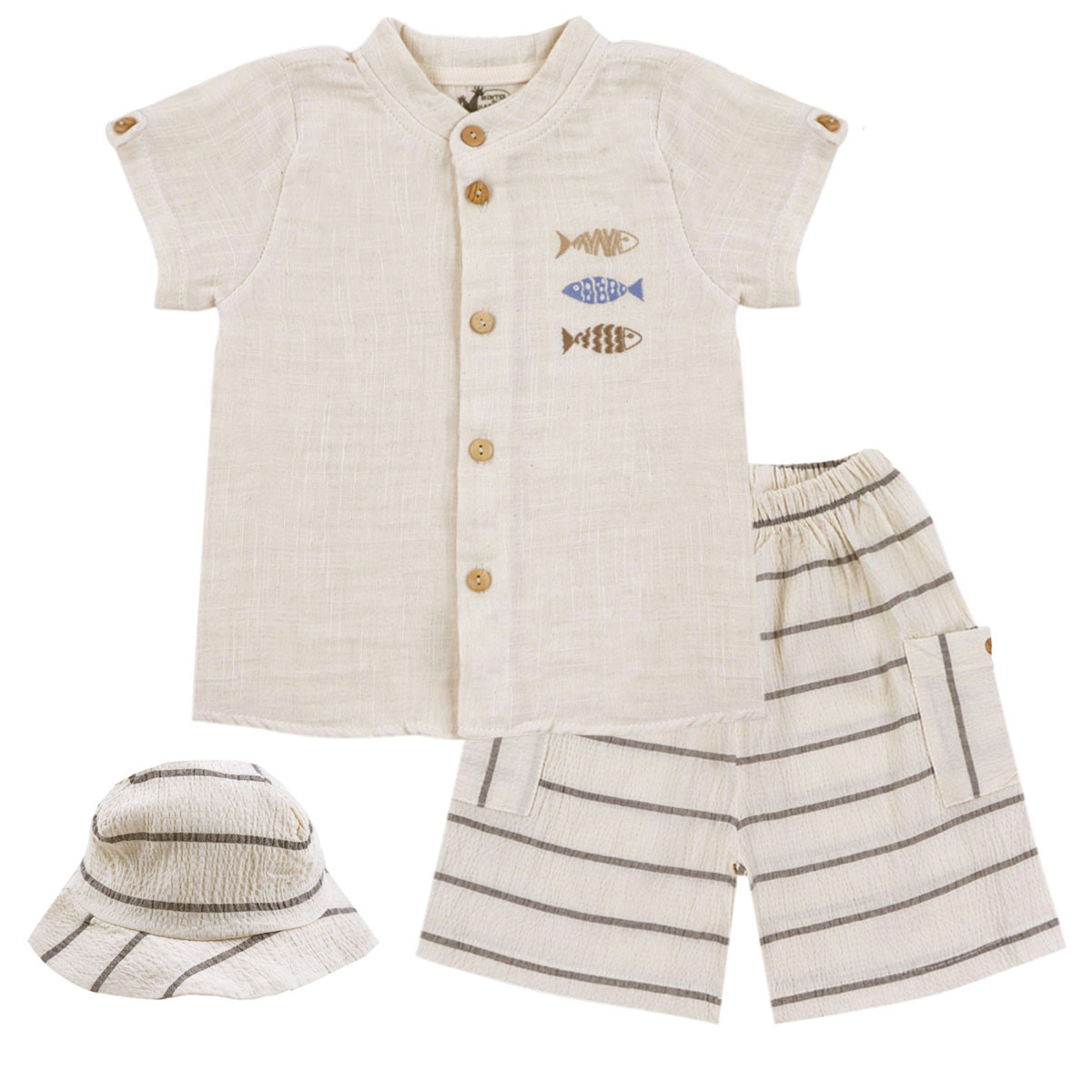 Летен комплект от 3 части "Fish"