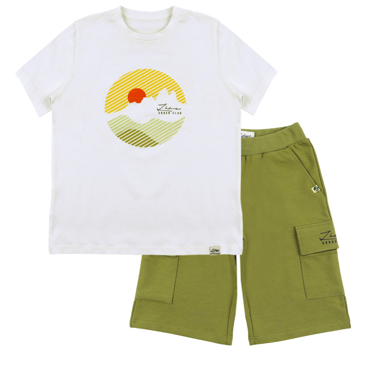 Летен комплект "Sunset" в екрю и каки