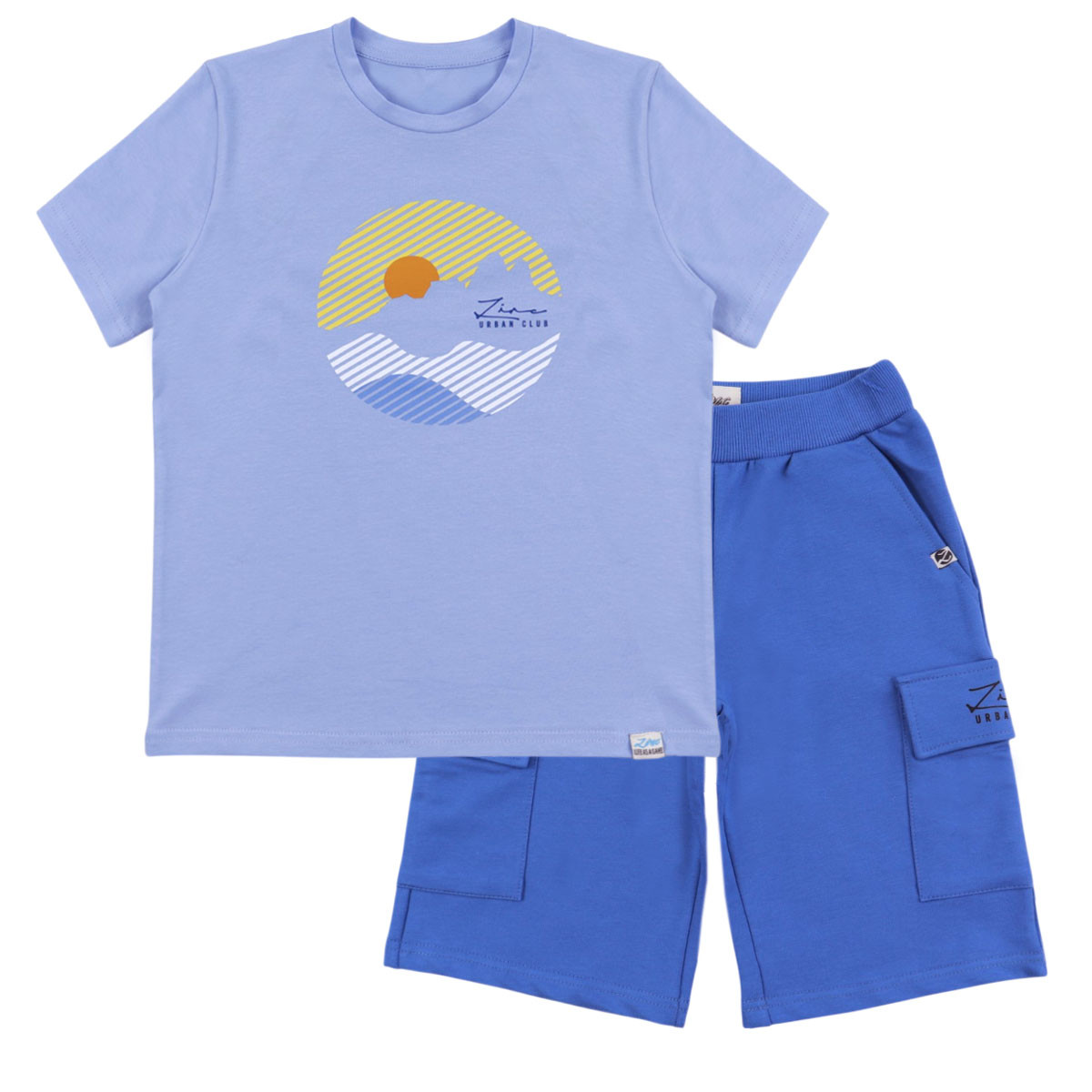 Летен комплект "Sunset" в синьо
