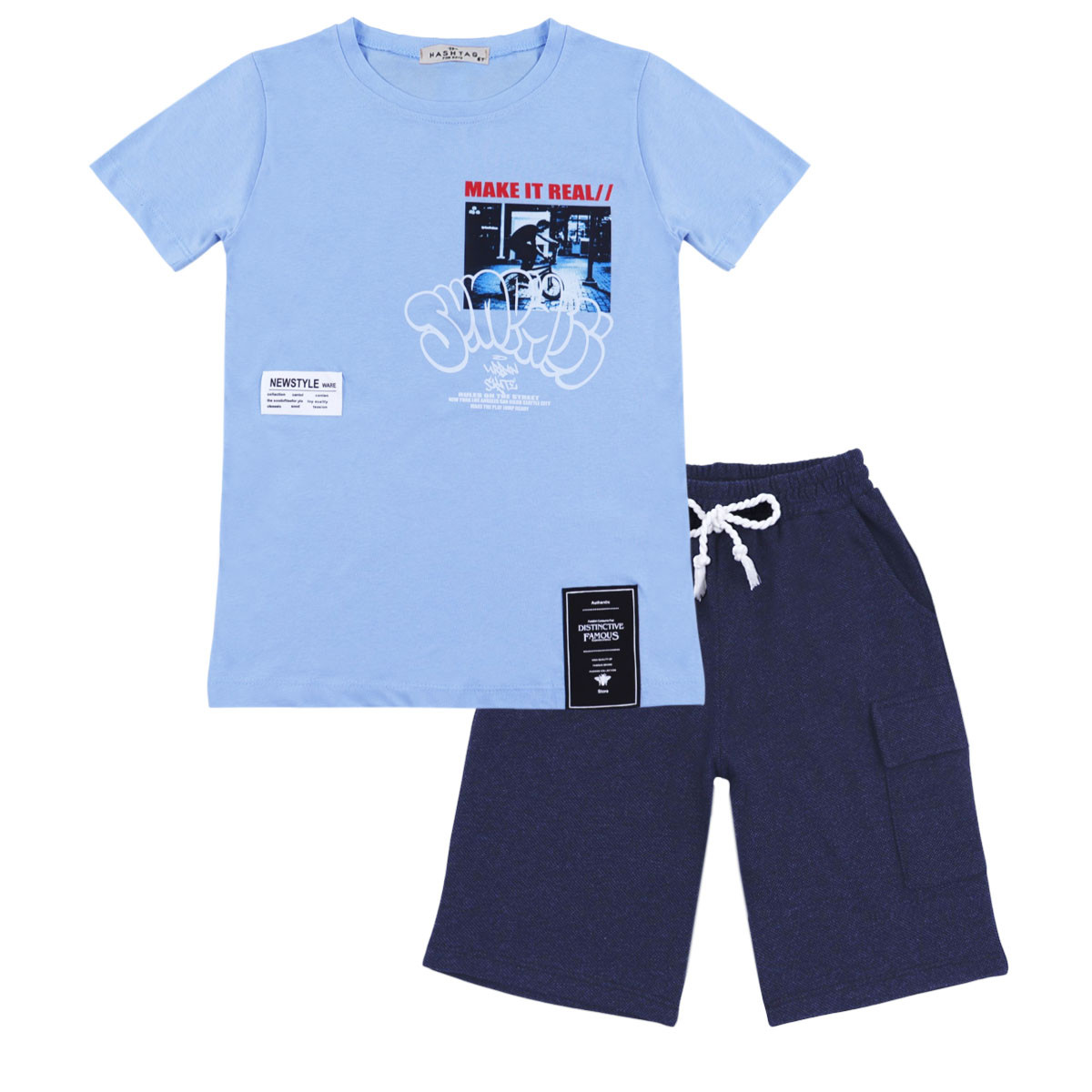 Летен комплект за момчета "Make it real"