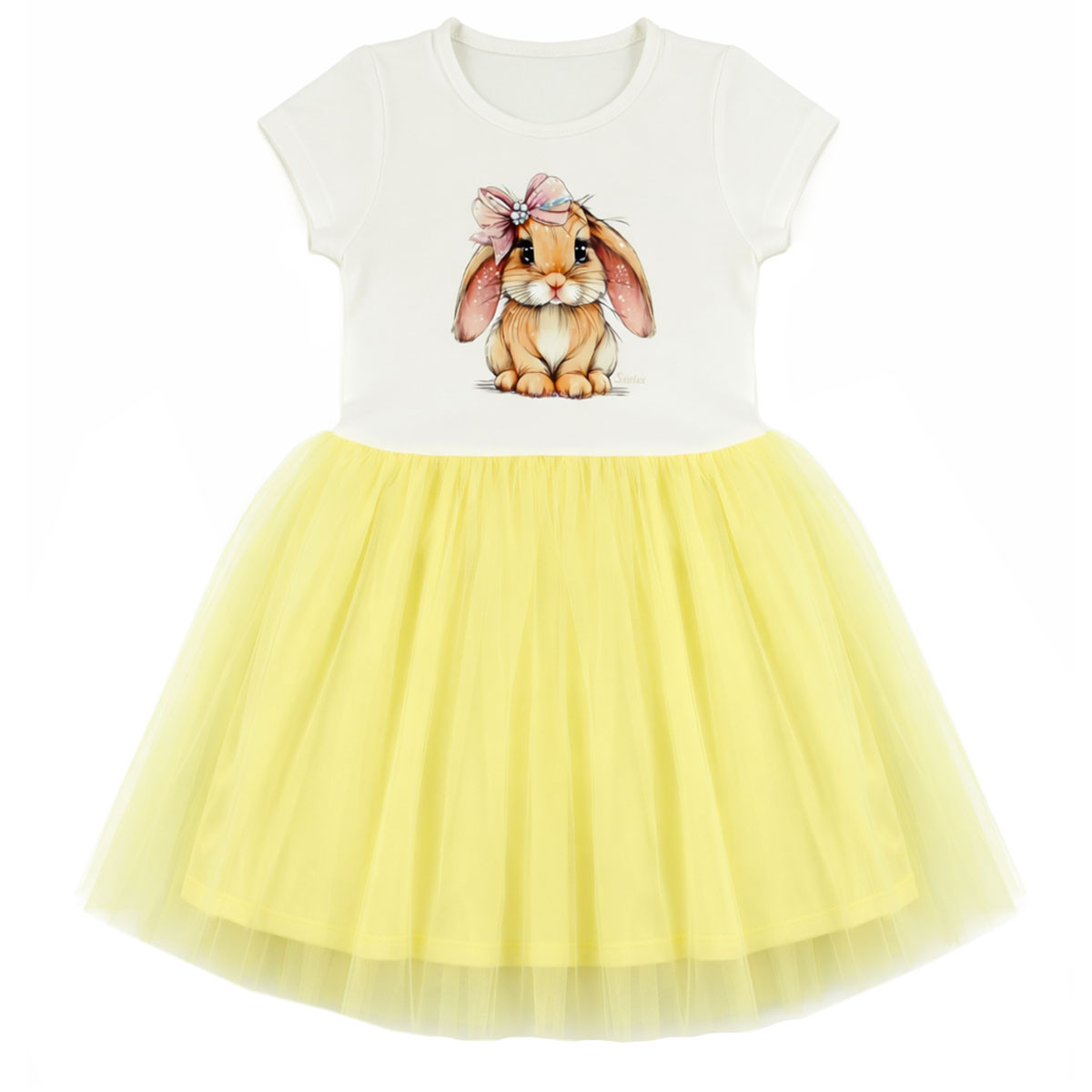 Лятна рокля "Bunny" в жълто