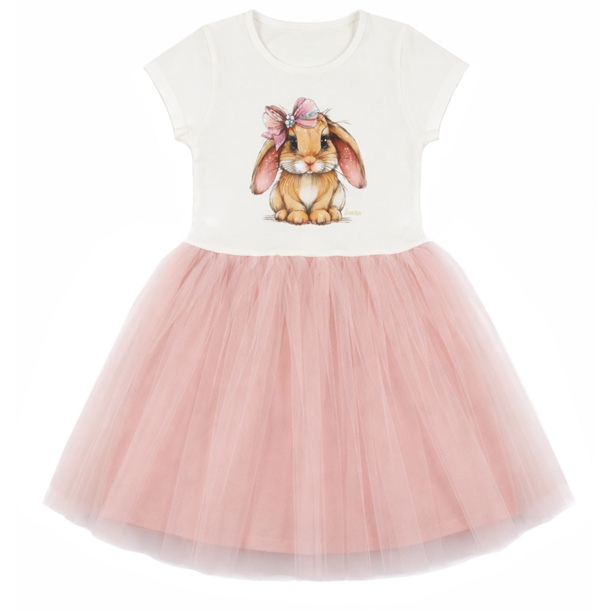 Лятна рокля "Bunny" в пудра