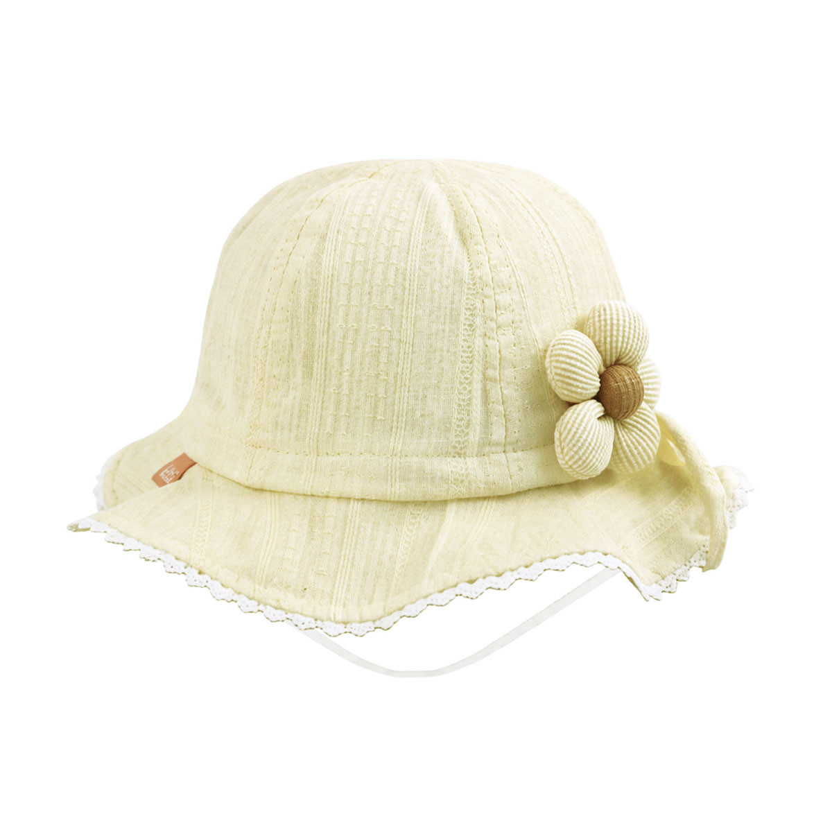 Лятна шапка "Flower" в жълто