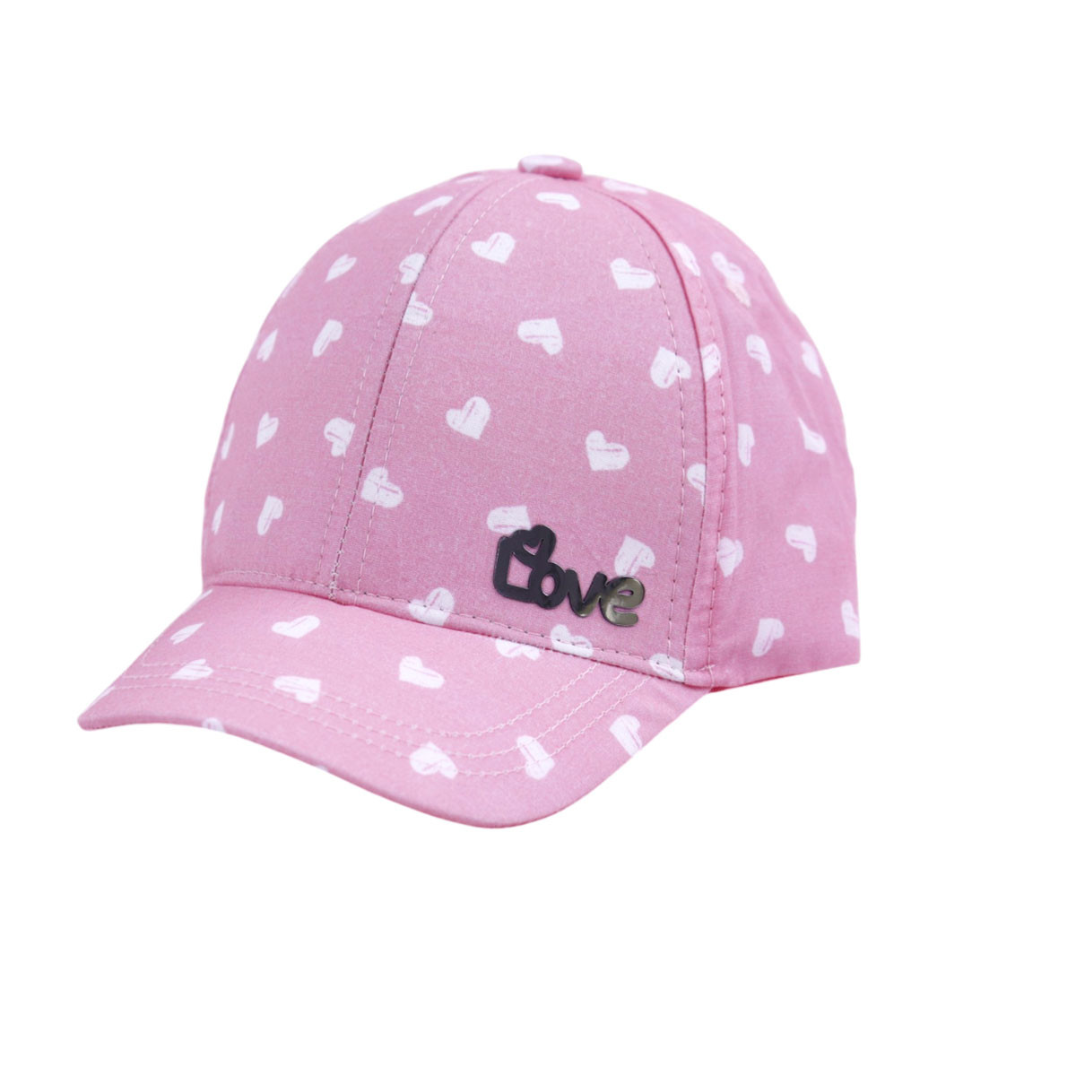 Лятна шапка "Love" в розово