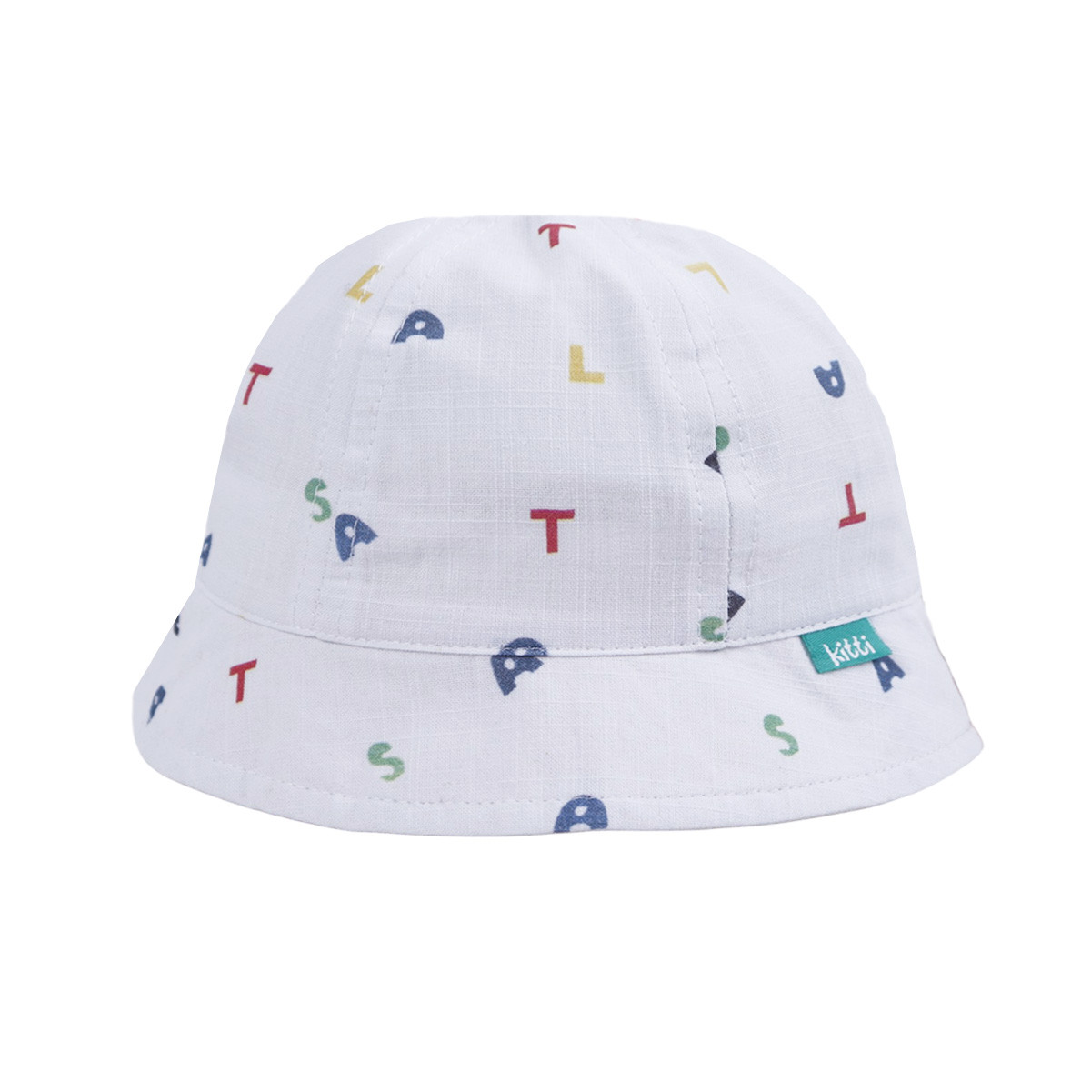 Лятна памучна шапка ''Alphabet'' в бяло