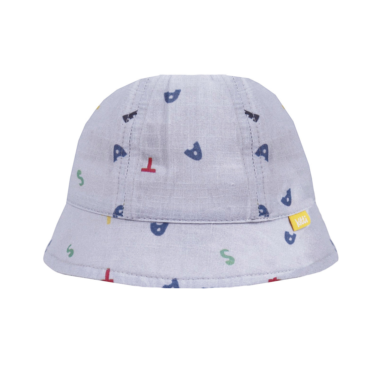 Лятна памучна шапка ''Alphabet'' в сиво