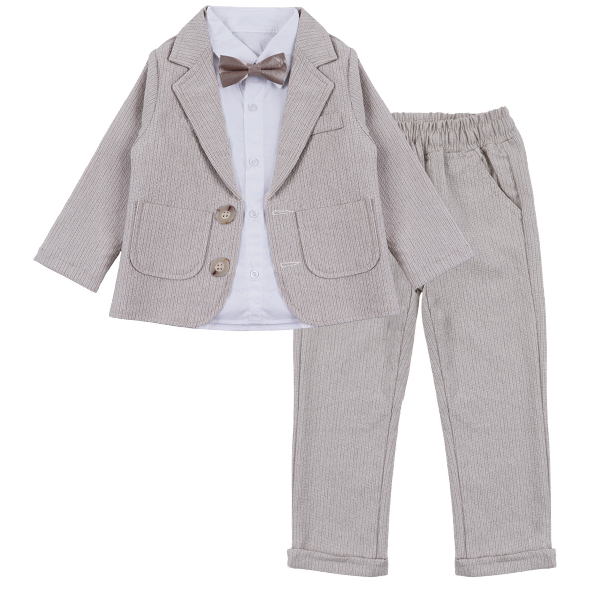 Официален детски комплект ''Мистър'' в бежов меланж