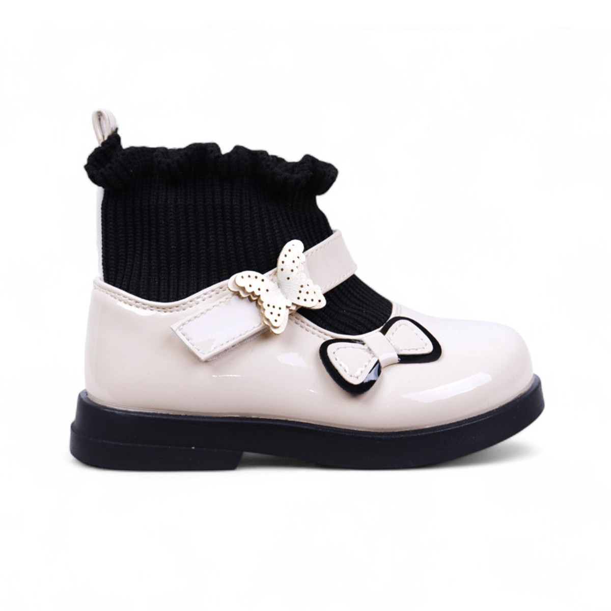 Официални лачени обувки с чорапче