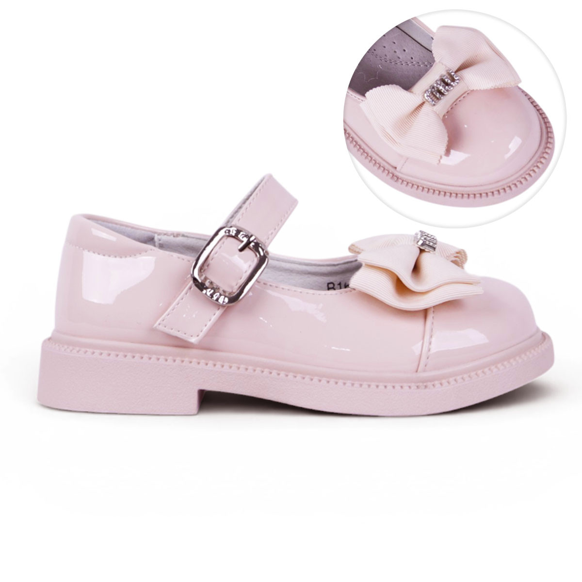 Официални лачени обувки "Style" в розово