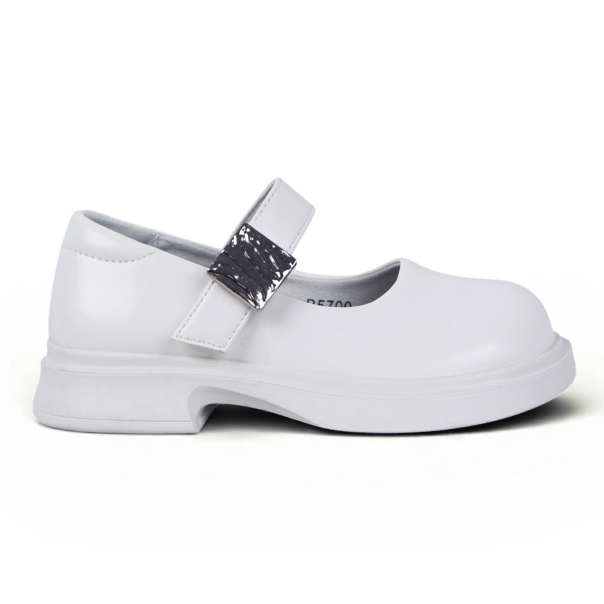 Официални обувки от екокожа в бяло