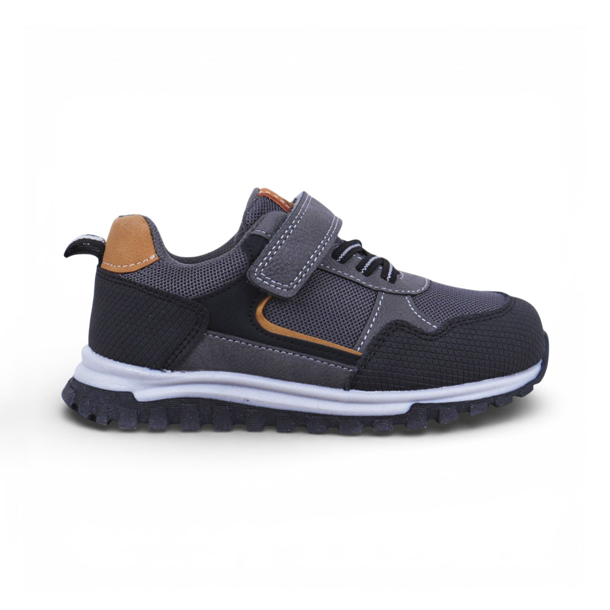 Олекотени маратонки в графит с релефна подметка