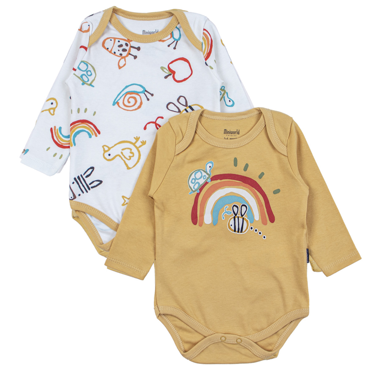 Двойка бебешки бодита "Baby world"