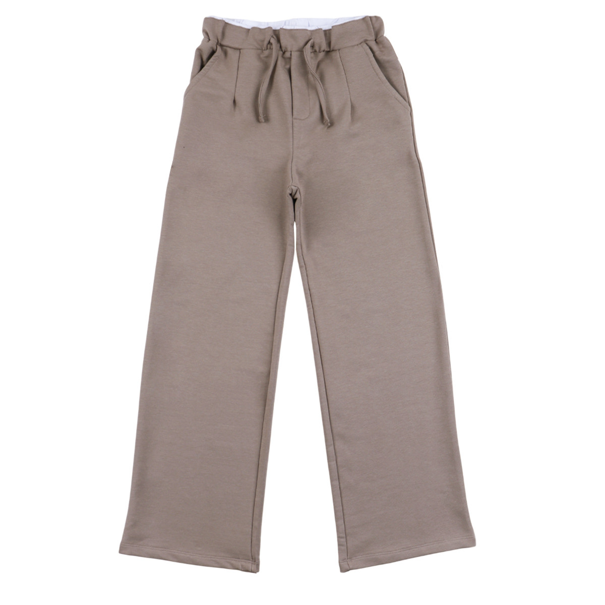 Спортен панталон с висока талия в капучино