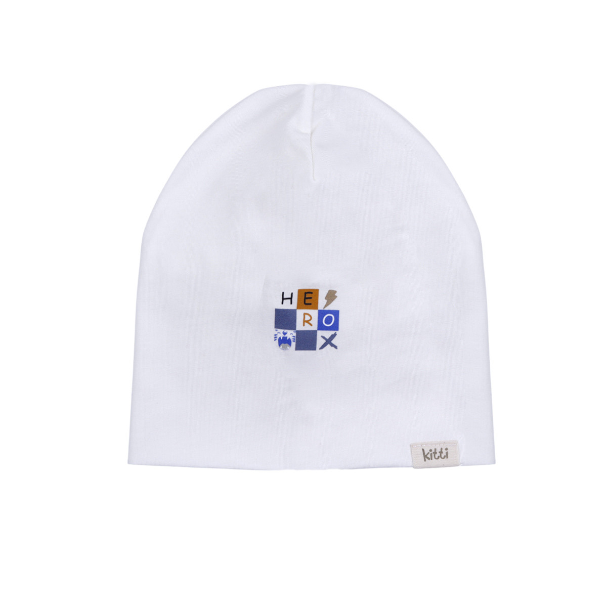 Памучна трикотажна шапка ''Hero'' в екрю
