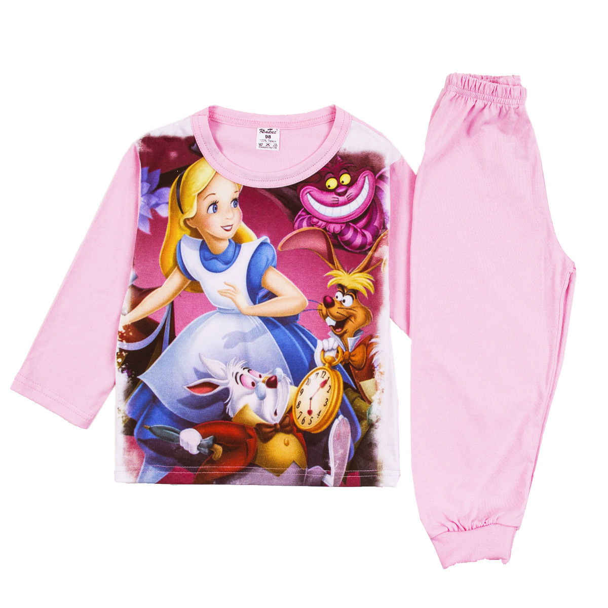 Детска памучна пижама "Алиса"  в розово