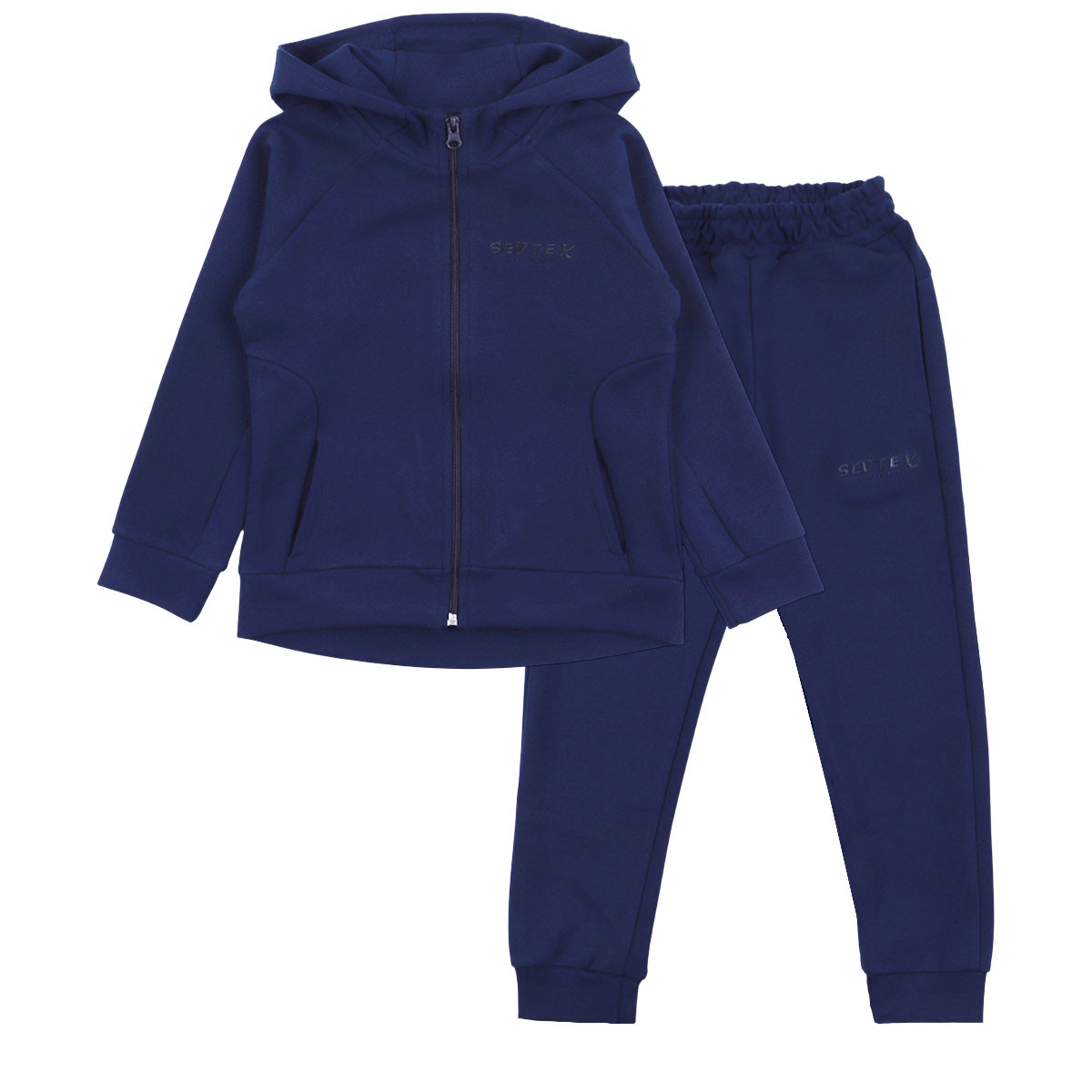 Спортен комплект за момичета в син парламент