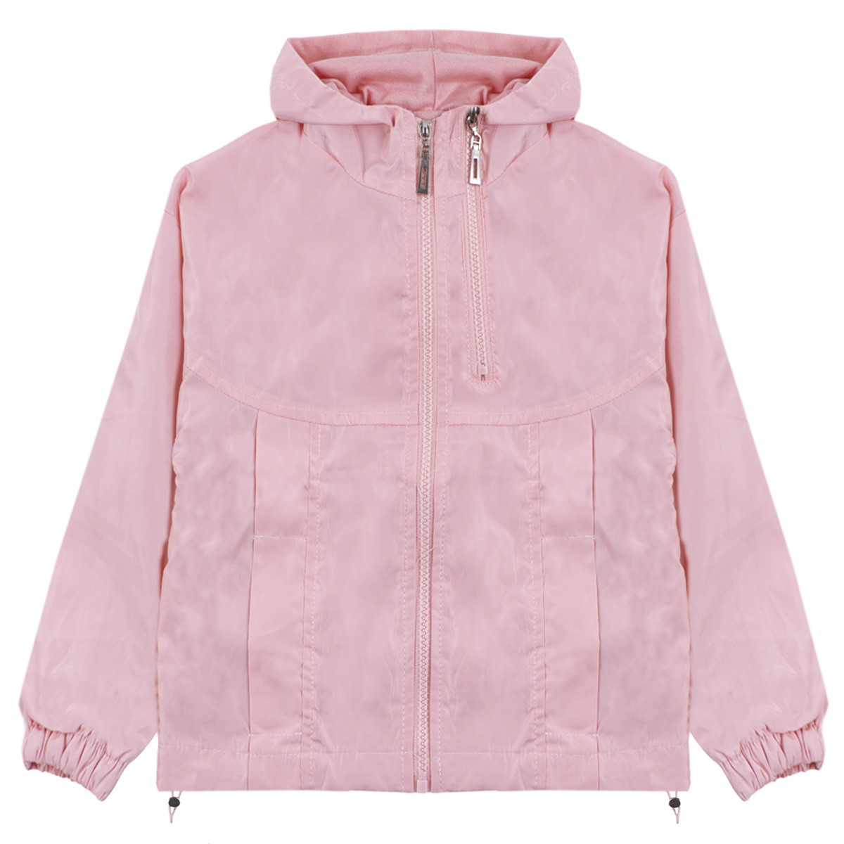 Тънко шушляково яке в пудра