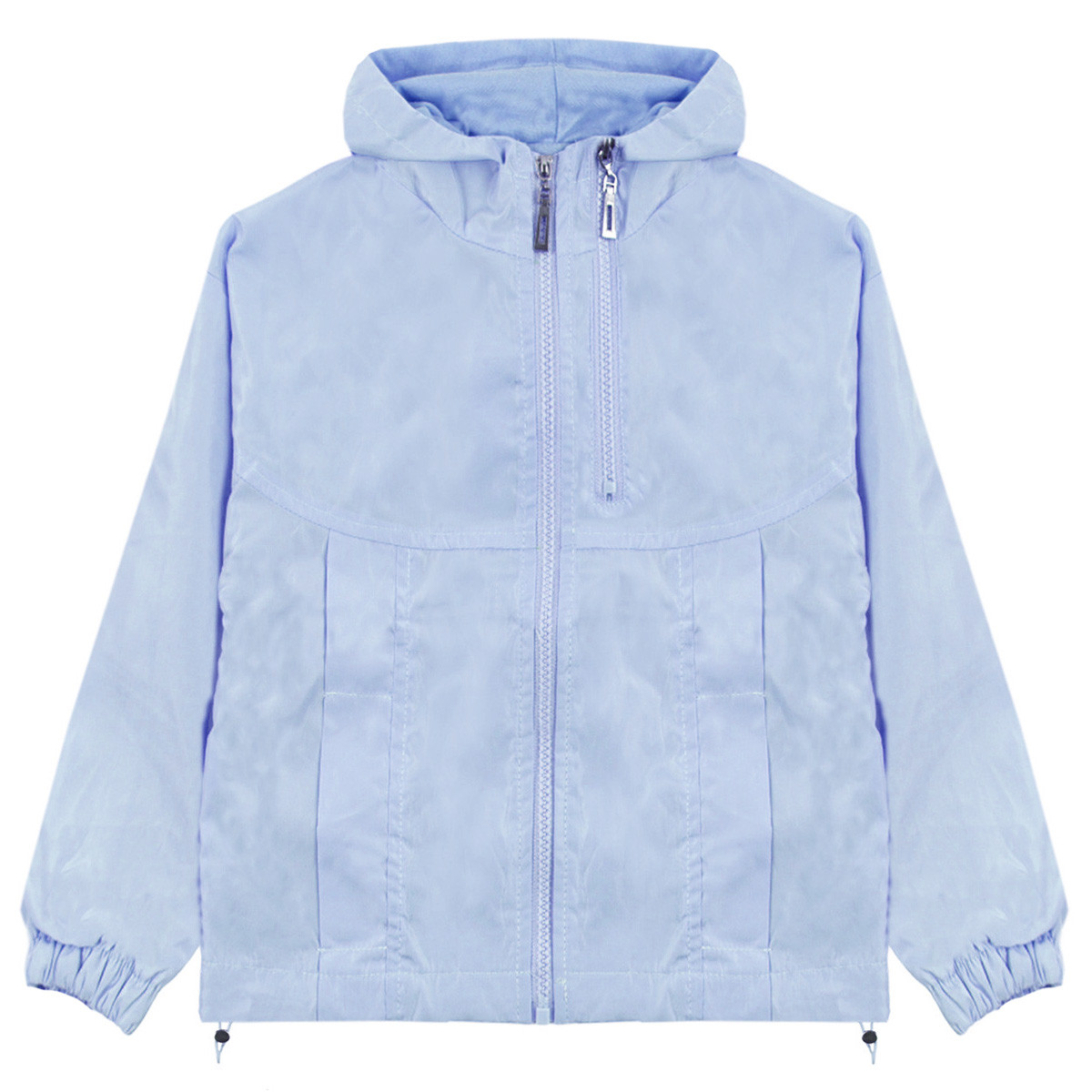 Тънко шушляково яке в синьо