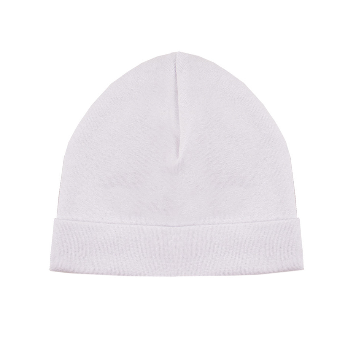 Трикотажна детска шапка в цвят екрю