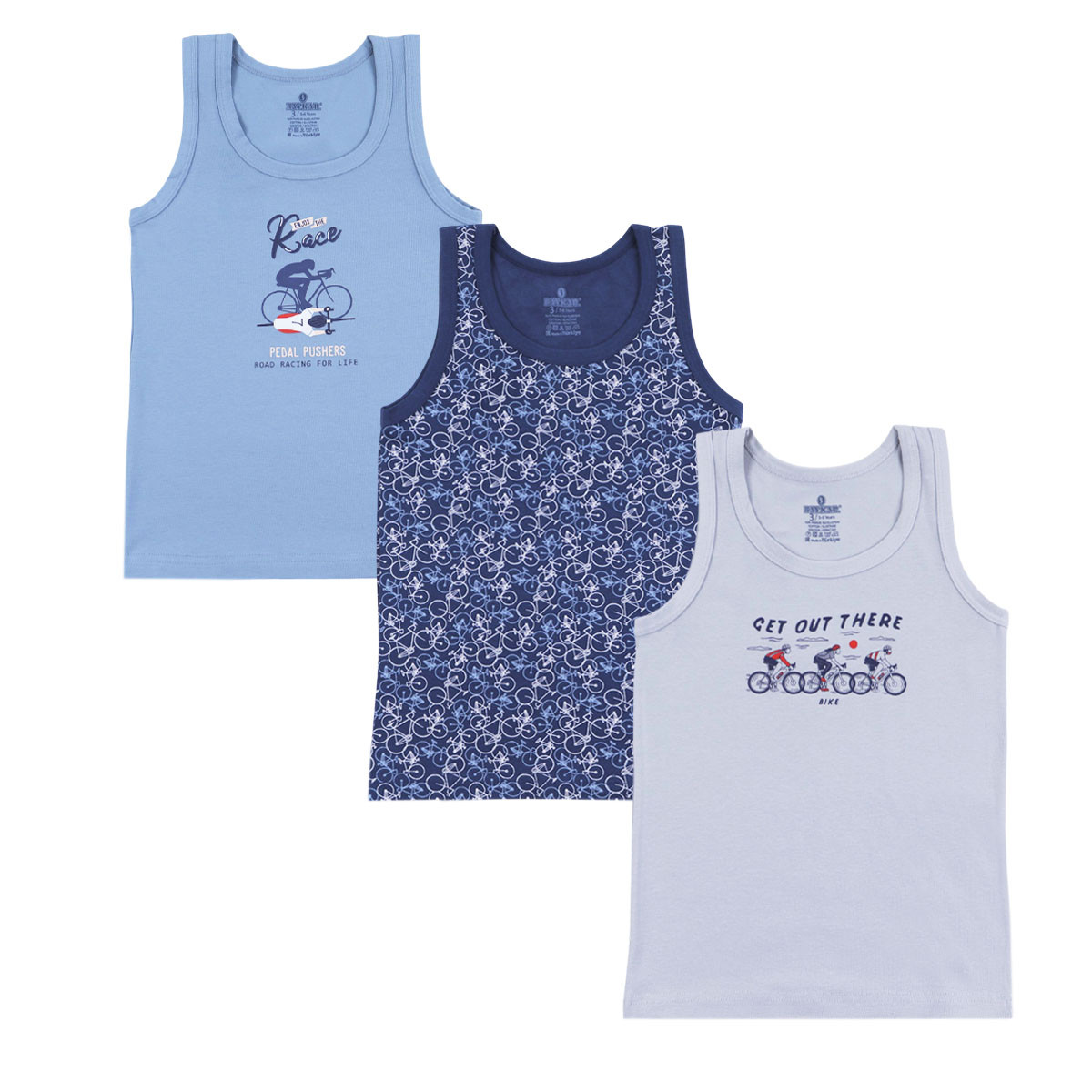 Тройка потници за момчета "Bicycle"