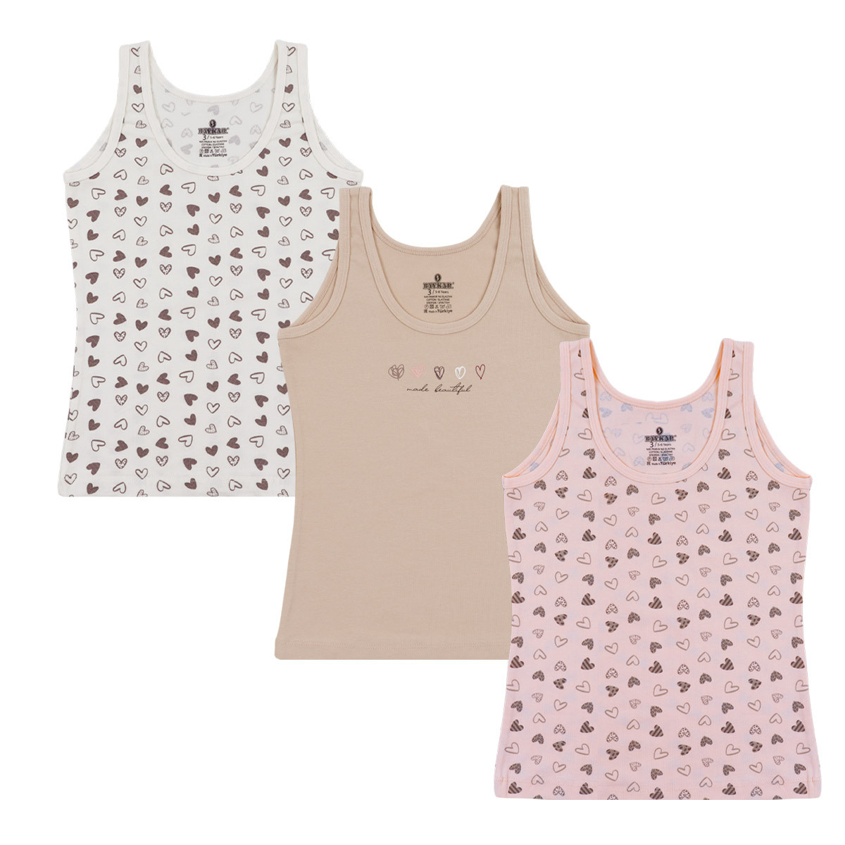 Тройка потници за момичета ''Made beautiful''