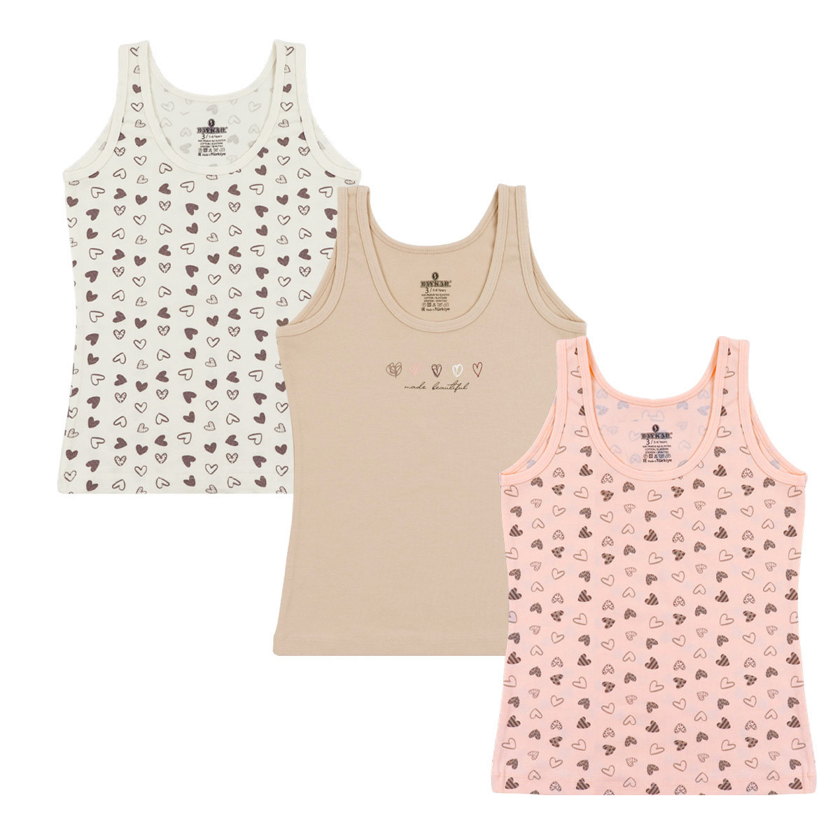 Тройка потници за момичета ''Made beautiful''