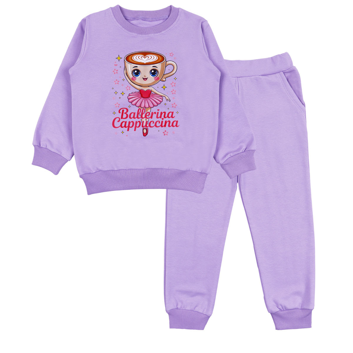 Ватиран комплект "Sweet drink" в лилаво