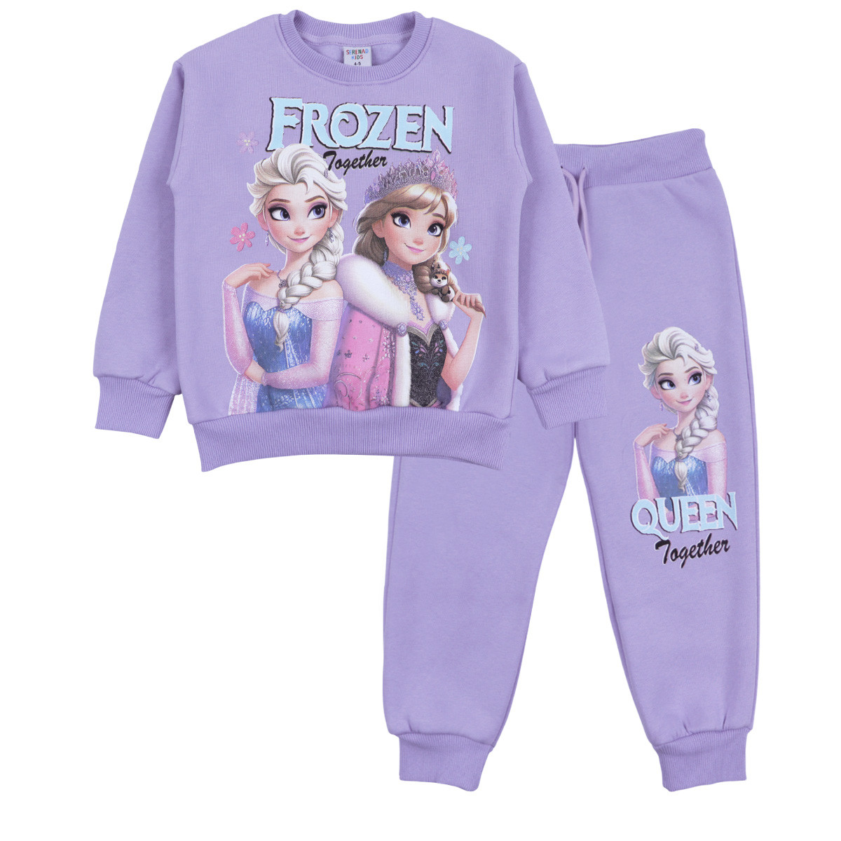 Ватиран комплект "Together" в лилаво