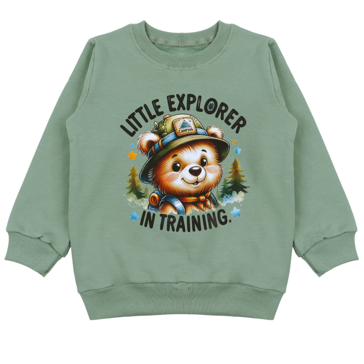 Ватирана блуза ''Camping'' в пастелно зелено