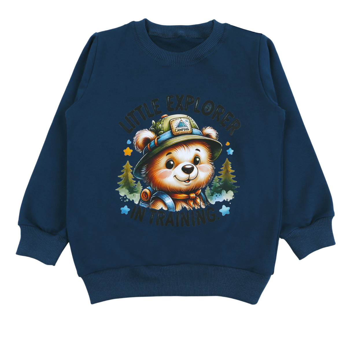 Ватирана блуза ''Camping'' в петролено синьо