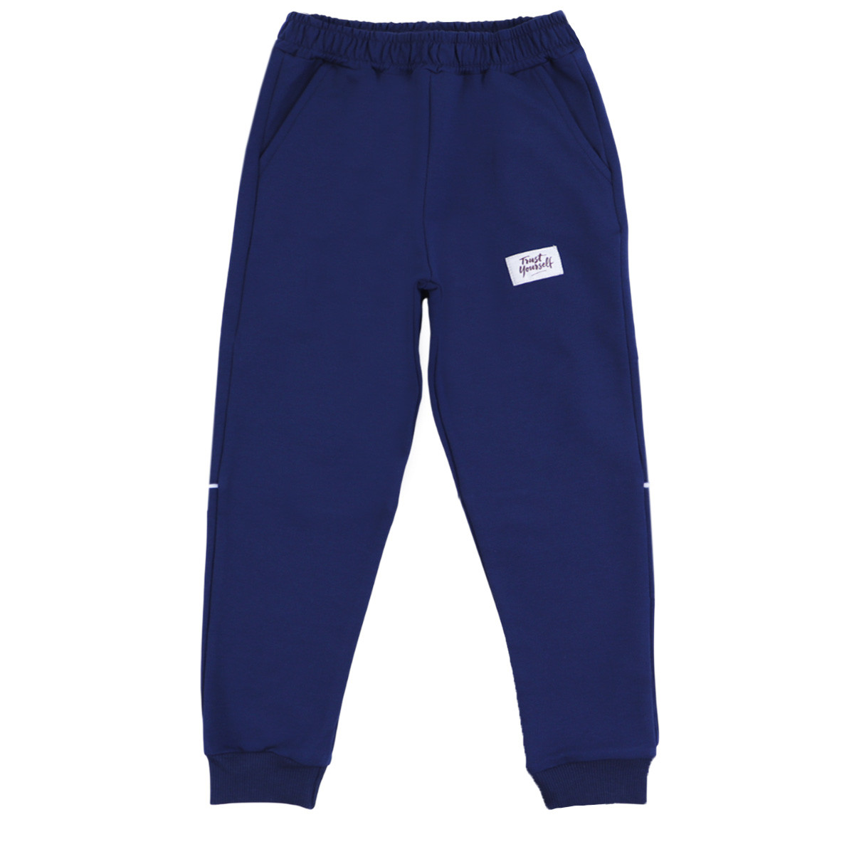 Ватирано долнище "Trust yourself" в тъмносиньо