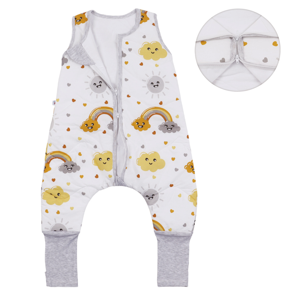 Зимен спален чувал с двупосочен цип и крачета ''Sunshine''