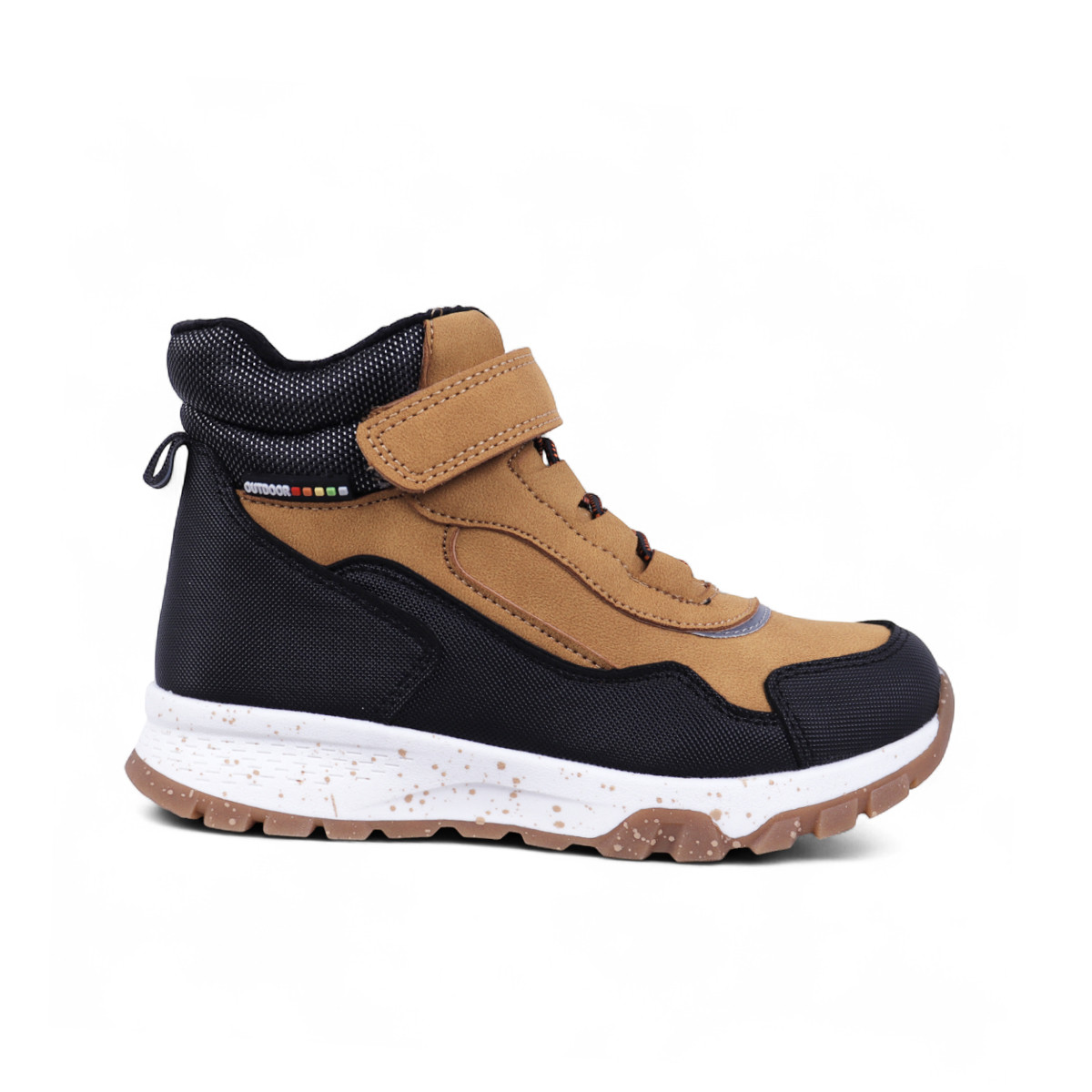 Зимни боти за момчета в охра и черно