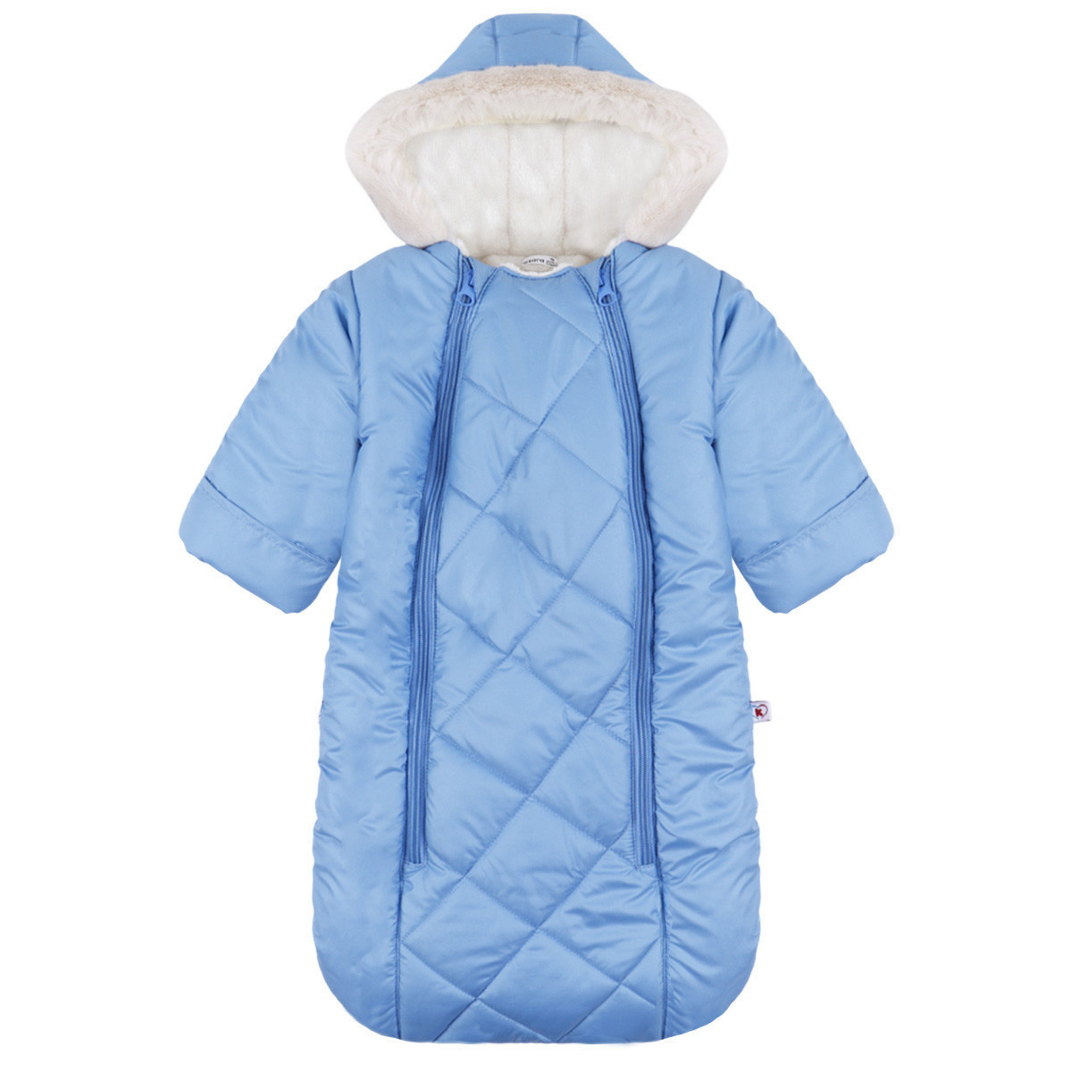 Зимно чувалче за новородено в синьо